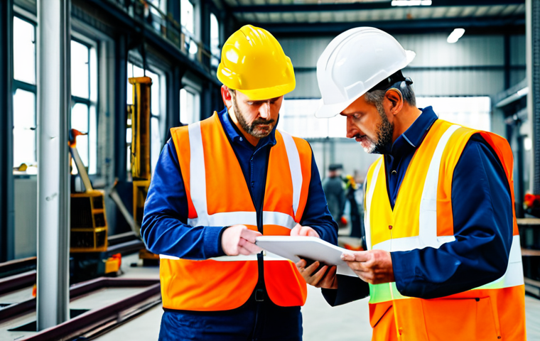 **
"A team of industrial safety experts meticulously examining a factory floor after an incident, wearing high-visibility vests and hard hats, fully clothed, taking notes and using measuring tools, appropriate attire, safe for work, perfect anatomy, natural proportions, professional industrial photography, brightly lit, focus on detail, family-friendly."
**